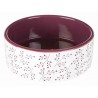Gamelle motif fleur en ceramique