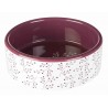 Gamelle motif fleur en ceramique
