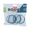Anneaux de connexion de cages pour rongeurs RODY3 Bleu x4