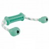 Bâton avec corde Denta Fun, caoutchouc naturel, 9 cm/37 cm
