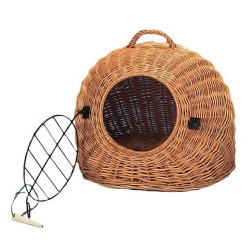 Corbeille Igloo avec grillage pour chat