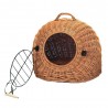Corbeille Igloo avec grillage pour chat
