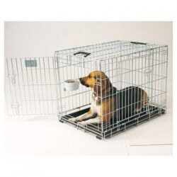 Gamelle + support de cage Crock Giant pour chiens et chats