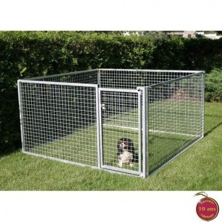 Enclos PRO pour chiots et petites races - Hauteur 110 cm - Grillage