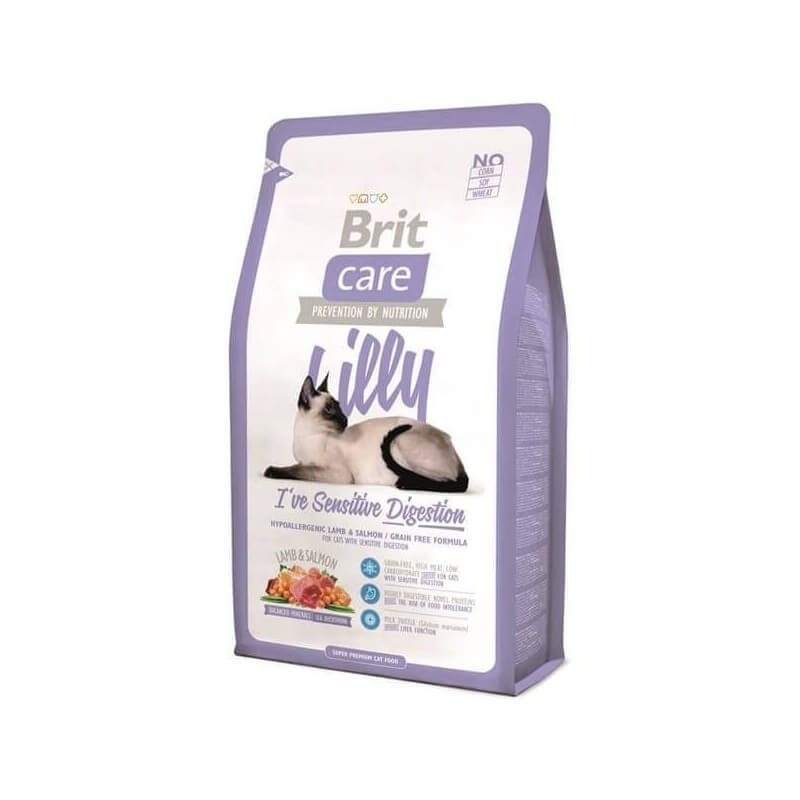 BRIT CARE : Lilly I'Ve Sensitive Digestion - Alimentation pour chat Sensible 