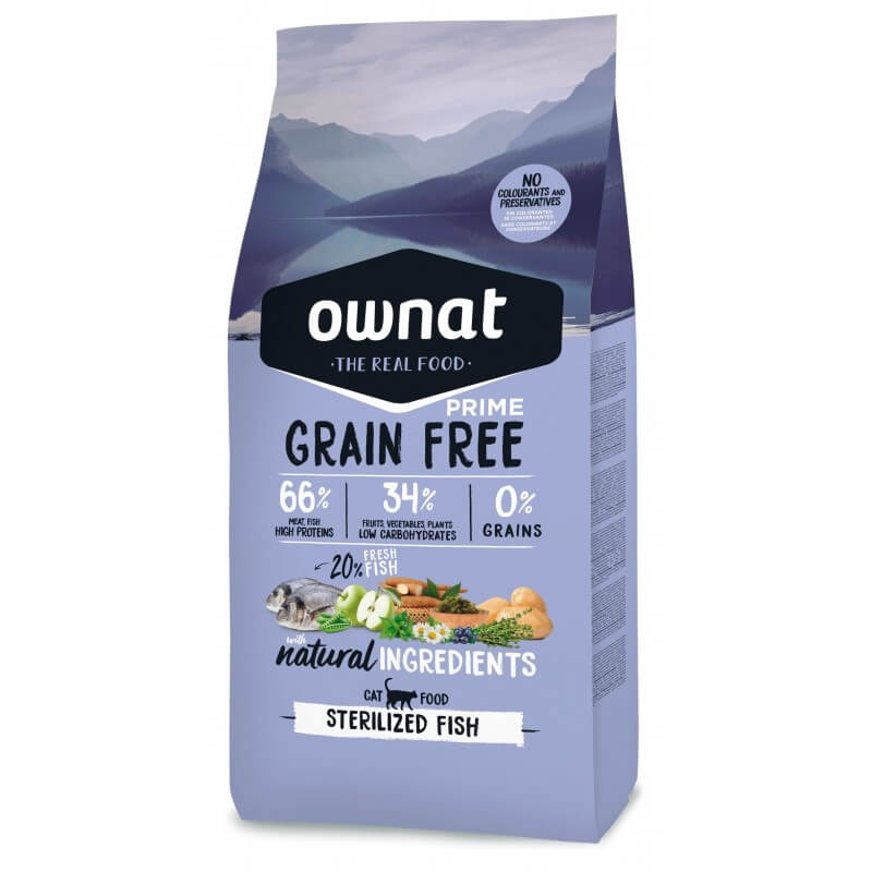 OWNAT GRAIN FREE PRIME CAT - sterilized fish