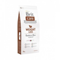 BRIT CARE - Weight Loss croquettes pour chien en surpoids - lapin et riz - 12 KG