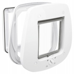 Chatière 4 positions pour porte vitrée  - 1