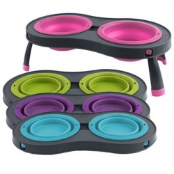 DEXAS - Set de 2 gamelles de voyage rétractables