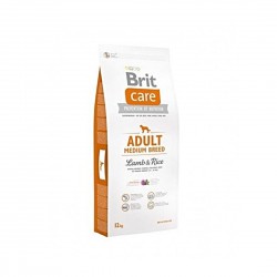 BRIT CARE Croquettes pour Chien "Adult Medium Breed" - Agneau et Riz  - 12 Kg  - 1