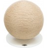 Balle griffoir sur plateau en bois